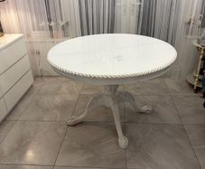 extendable vintage table and chairs