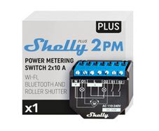 Shelly Plus 2PM WiFi 2 Channels Smart Relay Switch with Power Consumption Measurement