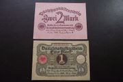 Germany. Darlehnskassenschein. 2 Mark (15.9.1922)+1 Mark (1.3.1920) Super Condition!