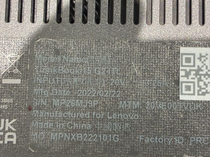 Lenovo Thinkbook 15G2 for parts