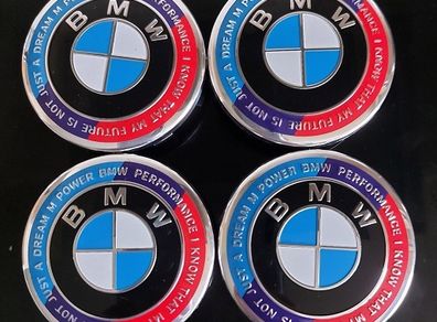 BMW 50th Anniversary Centre Caps (B) - FREE POST