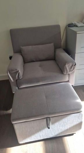 Gaia Rocking chair Dove Colour serena WITH FOOTSTOOL