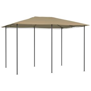 Gazebo 3x4x2.6 m Taupe 160 g/sq. meter