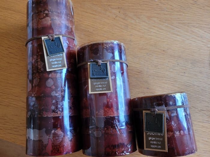 Set of 3 scented candle