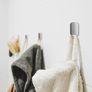 Self Adhesive Hooks - Pack of 10 Wall Door Hooks Stick On / Sticky Hooks for Bathroom Kitchen Hanging Coat Cloth Towel Key - Stainless Steel, Waterproof, No Nails Image 3