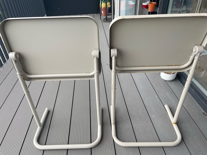 2 IKEA BJORKASEN laptop stands + 1 side table - rusty - EUR 5 for all