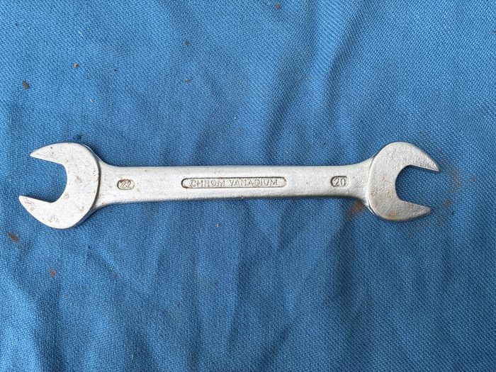 Vintage Rahsol No.5 2202 Metric 20mm X 22mm Open End Spanner Made In Germany