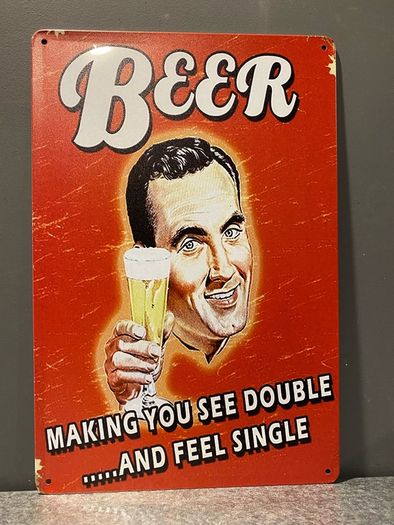 Beer Tin Metal sign