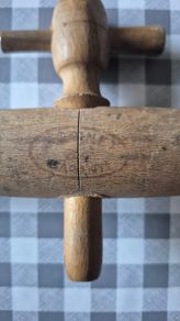 Vintage Wooden Wine / Beer Barrel Tap Spigot (French "Garanti" Stamp)