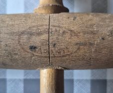 Vintage Wooden Wine / Beer Barrel Tap Spigot (French "Garanti" Stamp)