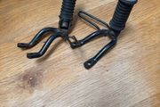 Classic vintage motorbike rear pegs