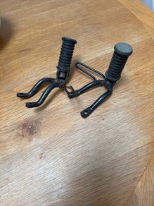 Classic vintage motorbike rear pegs