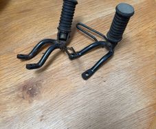 Classic vintage motorbike rear pegs