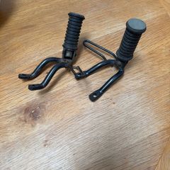 Classic vintage motorbike rear pegs