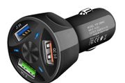 QC 3.0 Car Triple USB Phone Quick Charger 30W (Brand New/Warranty)