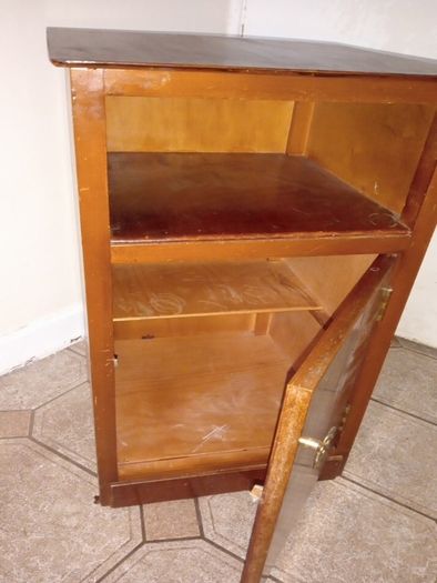 mid century teak locker