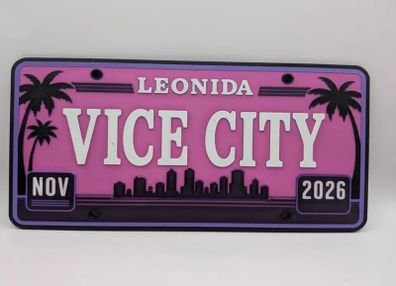 GTA 6 licence plate / reg plate