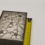 Rare and valuable Italian Mid Century Modern Jatoba and Silver Plated Cigarette Box look at all pictures Image 3