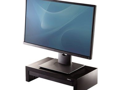 Monitor riser with drawer