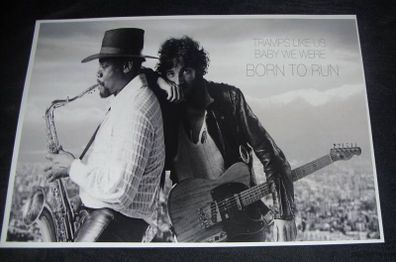 Bruce Springsteen with Clarence Clemons-A3 Size poster print