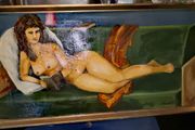 Vintage Nude oil painting