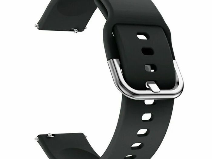 22mm Silicone Band Strap Buckle For Samsung Galaxy Watch 46mm Huawei Watch GT