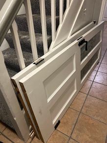 White internal doors with handles/locks