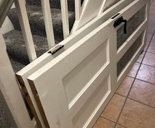 White internal doors with handles/locks