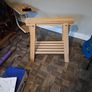 Solid pine desktop and two trestles Image 2