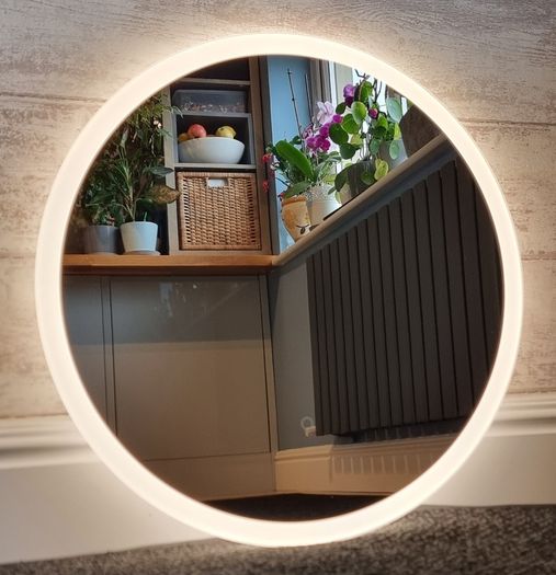 LED Bathroom Mirror Antifog Demister 60cm