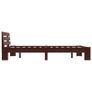 Bed Frame Dark Brown Solid Pine Wood 120x200 cm Image 4