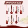 Brand New Cooking Utensils Set, 7 Pieces, Teak Wooden Spoon and Spatula for Cooking, Image 3