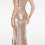 Stunning Rose Gold long sequin dress Image 10