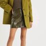 Fab Olive Green River Island Studio Faux Brushed Wool Jacket Image 4