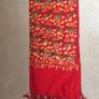 Chinese red embroidered scarf Image 4