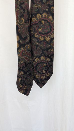 Christian Dior Tie Paris Paisley Silk Mens Vintage Designer Necktie Italy