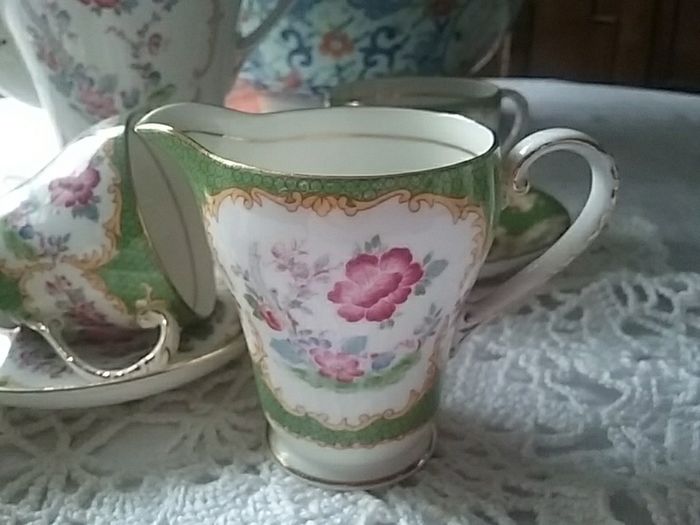 Rare A.B.J. Grafton China Coffee Part Set "Canton"