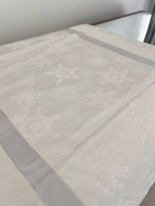 Laura Ashley Snowflake Beige Table Runner