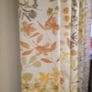 90 x 90 Eyelet Orange Orchre Yellow floral curtains (3 pairs) Image 5