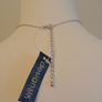 DesignSix London Mayford Necklace Silver & Navy New With Tags Lobster Clasp Image 2