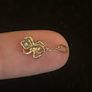 14k solid yellow gold and pearl spider charm from the jewelry brand CATBIRD NYC Image 5