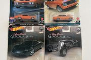 Volvo 142 GL, Chevelle SS, Jay Leno McLaren F1, Tank Car - Collectors Set - Premium Hot wheels