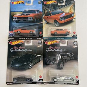 Volvo 142 GL, Chevelle SS, Jay Leno McLaren F1, Tank Car - Collectors Set - Premium Hot wheels