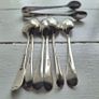 Antique Silverplate  Teaspoons & Sugar Tongs Image 2