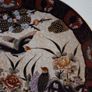 Large Vintage hand painted Satsuma Love Birds Plate Image 2
