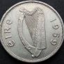 [#489] - Ireland 1959 | Irish 6p | Six Pence | Wolfhound | KM.13a Image 2