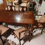 Mahogany Dining Table and 6 Chairs Image 6