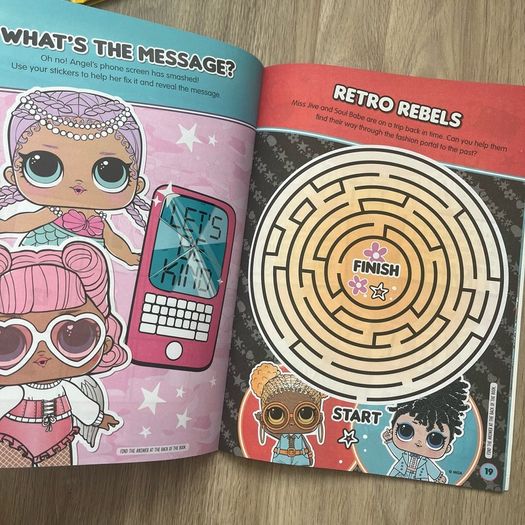 Bundle of 6 LOL Surprise Activity & Sticker Books + Sticker Booklet