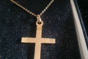 9ct gold Cross and chain