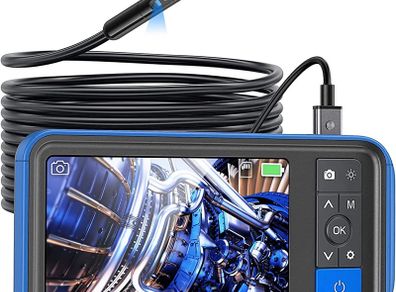 Inspection Camera, Teslong Borescope Camera with 4.5'' Screen, Endoscope Camera with Lights, 16.5FT Semi-Rigid Cable, Carrying Case (FREE POSTAGE)
